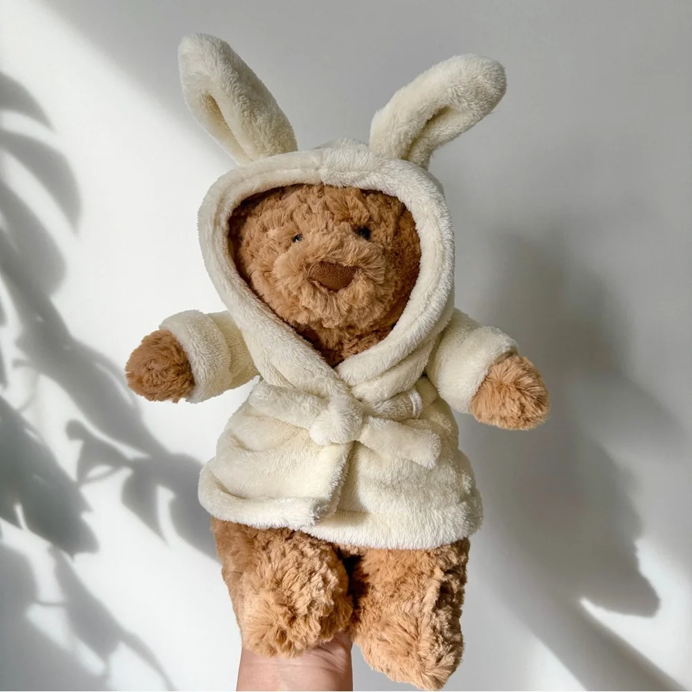 AUTHENTIC Jellycat Bartholomew Bear Bathrobe - BNWT - FAST SHIPPING! - Picture 1 of 7